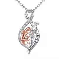 TOUPOP Sterling Silver & Stone Mother Daughter Jewelry Gifts-style_name:A-Mom-Infinity