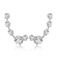 wholesale TOUPOP Earrings For Women 925 Sterling Silver Christmas Earrings Dangle Earring Leverback Jewelry Gifts For Women Daughter Sister Mom Best Friends Girlfriend Birthday Gift For Her -style_name:Heart Crawler Earring