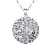 wholesale TOUPOP Christmas Gifts For Mom Tree Of Life Mother Necklace 925 Sterling Silver Mother And Daughter/son Jewelry Birthday Gifts For Women Grandma Wife -style_name:Mother of Pearl-5 Children