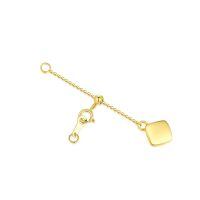 wholesale 18K Gold (Au750) Nickel-Free Hypoallergenic Jewelry Extender Chain - 1/2/3/4/5/6 Inch Lobster Clasp for Necklace Bracelet Anklet -style 1
