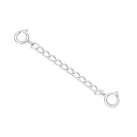wholesale 10k White Gold Adjustable Chain Extender With Spring Ring Clasps For Necklace Bracelet-3inch