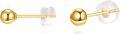 wholesale 14K Gold Nickel-Free Hypoallergenic 5mm Ball Stud Earrings, Premium Polished for Sensitive Skin, Classic Elegant Everyday Jewelry Gift-0-0