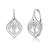 TOUPOP Sterling Silver Dangle Drop Hoop Earrings For Women Birthday Anniversary Christmas Gifts-style_name:6-Celtic Tree of Life