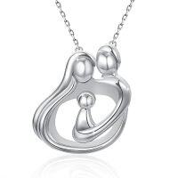 wholesale Gift For Mom/sister 925 Sterling Silver Sister/mom Necklace Jewelry Birthday Christmas Gifts For Women -style_name:D002-Family Necklace