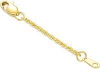 wholesale 14k Gold Rope Chain Extender - 1/1.5/2/3/4/5 Durable Removable Extension Chain-style 3-yellow