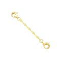 wholesale 14K Gold (Au585) Hypoallergenic Nickel-Free Polished Jewelry Extender Chain – 1in to 6in Lengths with Lobster Clasp-0-0