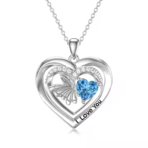 Butterfly Heart Necklace