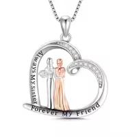 TOUPOP 925 Sterling Silver Sisters Necklace Pendant Jewelry Gift-style_name:7-Sister Necklace