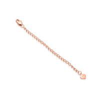 wholesale 14K Gold (Au585) & Hypoallergenic Nickel-Free Cable Chain Extender 3 with Slobster Clasp, Dainty Jewelry Gift for Women-Style -1-Rose