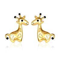 wholesale TOUPOP Moonstone Earrings For Women Sterling Silver Stud Drop Moonstone Earrings Animal Jewelry Gifts For Birthday Christmas -style_name:A-Giraffe