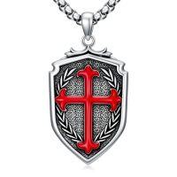 wholesale Cross Necklace 925 Sterling Silver Cross Pendant Christmas Fathers Day Birthday Gifts For Men Gifts For Father Gifts For Dad Brother Husband Son -style_name:B Shield Cross