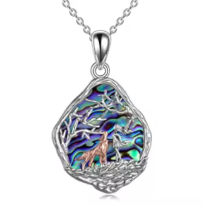 Style 5 Abalone Shell Wolf