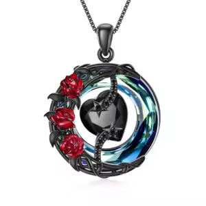 C-Black Crystal-Red Rose