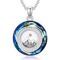 wholesale TOUPOP Crystal Mustard Seed Necklace S925 Sterling Silver Tee Of Life Pendant Faith Jewelry Gifts For Women -style_name:crystal Mustard seed