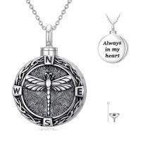 wholesale TOUPOP Tree Of Life Urn Necklace For Ashes 925 Sterling Silver Cremation Jewelry Memorial Gifts Keepsake Jewelry With Funnel Filler For Women -style_name:8-Dragonfly
