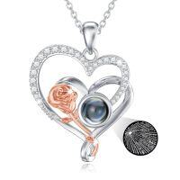 wholesale Gift For Mom/sister 925 Sterling Silver Sister/mom Necklace Jewelry Birthday Christmas Gifts For Women -style_name:100 Languages