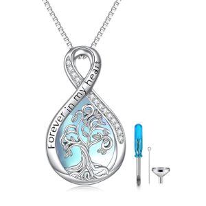 Tree of Life Urn Necklace(Moonstone)