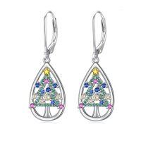 wholesale TOUPOP Leverback Earring For Women 925 Sterling Silver Dangle Drop Hoop Earrings For Women Her Daughter Wife Friend Birthday Anniversary Christmas Gift -style_name:Christmas Tree Earrings