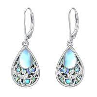 wholesale Black Onyx Earrings 925 Sterling Silver Hummingbird/dragonfly/butterfly/snake/octopus Filigree Dangle Earrings Teardrop Onyx Jewelry Birthday Christmas Gifts For Women -style_name:Hummingbird