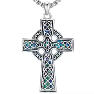 B-Abalone Celtic Cross