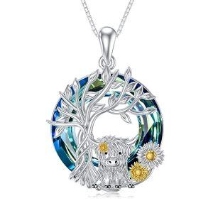 2-Tree of Life and 1 Highland Cow