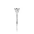 TOUPOP 18K Gold Plated 925 Sterling Silver Moissanite & Lab Created Diamond Rings-0-3