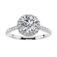 wholesale TOUPOP Personalized Moissanite Engagement Ring D Color Lab Created Diamond Ring 925 Sterling Silver/10k/14k/18k Solid Gold Moissanite Wedding Promise Anniversary Ring For Women Gift For Christmas -style_name:K Moissanite