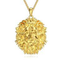 wholesale 925 Sterling Silver Lion/owl/eagle/wolf Necklace Pendant For Men Jewelry Christmas Gifts For Men -style_name:B002-Lion 1.10 inch