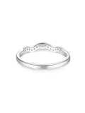 TOUPOP 10K/14K/18K Gold D VVS1 Moissanite Band Engagement Ring-0-2