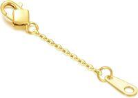 wholesale 14K Gold (Au585) Hypoallergenic Nickel-Free Jewelry Extender Chain - 1/2/3 Inch-3inch