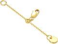 wholesale 10K Gold Yellow 1 2 3 Necklace Extender Chain w Double Clasps Bracelet Anklet Extension-0-0