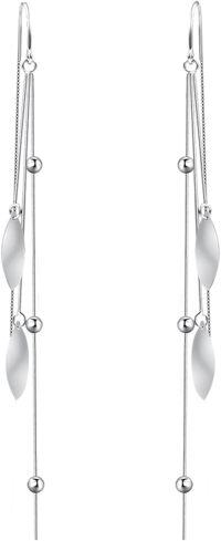 wholesale 925 Sterling Silver Evil Eye Anklet for Women Protection Charm Ankle Bracelet Adjustable Chain Anklet Gift for Her-B Tassel Silver