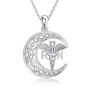 Celtic Moon RN Necklace