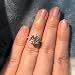 wholesale 10K Wedding Ring with Diamond Accent Band-0-11