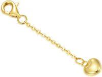 wholesale 14K Gold (Au585) Nickel-Free Hypoallergenic Jewelry Extender Chain - 1/2/3 Inch with Lobster Clasp - Lead-Free, Highly Polished for Sensitive Skin-Style 1