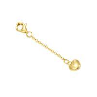 wholesale 14K Gold (Au585) Nickel-Free Hypoallergenic Jewelry Extender Chain - 1/2/3 Inch with Lobster Clasp - Lead-Free, Highly Polished for Sensitive Skin-Style 1