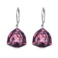 wholesale TOUPOP Leverback Earrings For Women Sterling Silver Simple Geometric Birthstone Dangle Drop Earrings Jewelry Christmas Valentine Mothers Day Birthday Gifts For Women Her Wife -color_name:06-Jun-Alexandrite