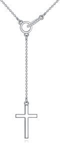 wholesale 925 Sterling Silver Sparkling CZ Cross Pendant Necklace for Women-0-0