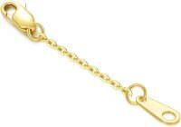 wholesale 14k Gold Necklace Bracelet Extender Chain 1/1.5/2/3/4/5 Durable Removable Extension Chain-1inch style 1-yellow
