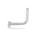wholesale 14k Gold Nose Stud Round Lab Diamond Prong Set Screw Piercing Jewelry-0-2