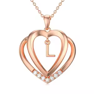 Rose Gold - L Initial