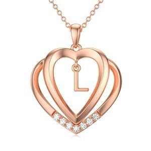 Rose Gold - L Initial