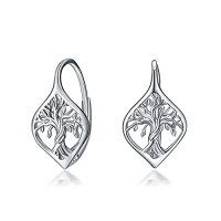 wholesale TOUPOP Leverback Earring For Women Sterling Silver Dangle Drop Hoop Earrings For Women Birthday Anniversary Christmas Gifts -style_name:1-Tree of Life1