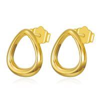 TOUPOP 14K Gold Moissanite Ball Star Heart Teardrop Love Knot Stud Earrings-style_name:Gold Teardrop Stud 14k Gold