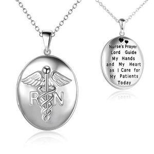 Caduceus Locket Necklace