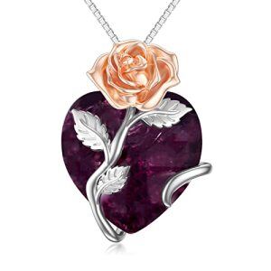 6-June-Rose-Heart Crystal