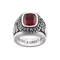 wholesale Personalized 2025 Graduation Gifts Class Of 2025 Rings For Men Women 925 Sterling Silver Customized Birthstone Rings High School University College Ring Mementos Graduation Ring For Him Her -style_name:Class F