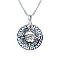 wholesale TOUPOP Compass Necklace For Women Sterling Silver Compass Jewelry Gifts For Teen Girl Moutain Range Jewelry Compass Gifts With Crystal For Nature Lovers Birthday Graduation -style_name:1