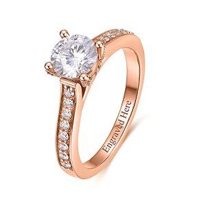 E-Round Moissanite Ring