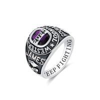wholesale Personalized 2025 Graduation Gifts Class Of 2025 Rings For Men Women 925 Sterling Silver Customized Birthstone Rings High School University College Ring Mementos Graduation Ring For Him Her -style_name:Class A